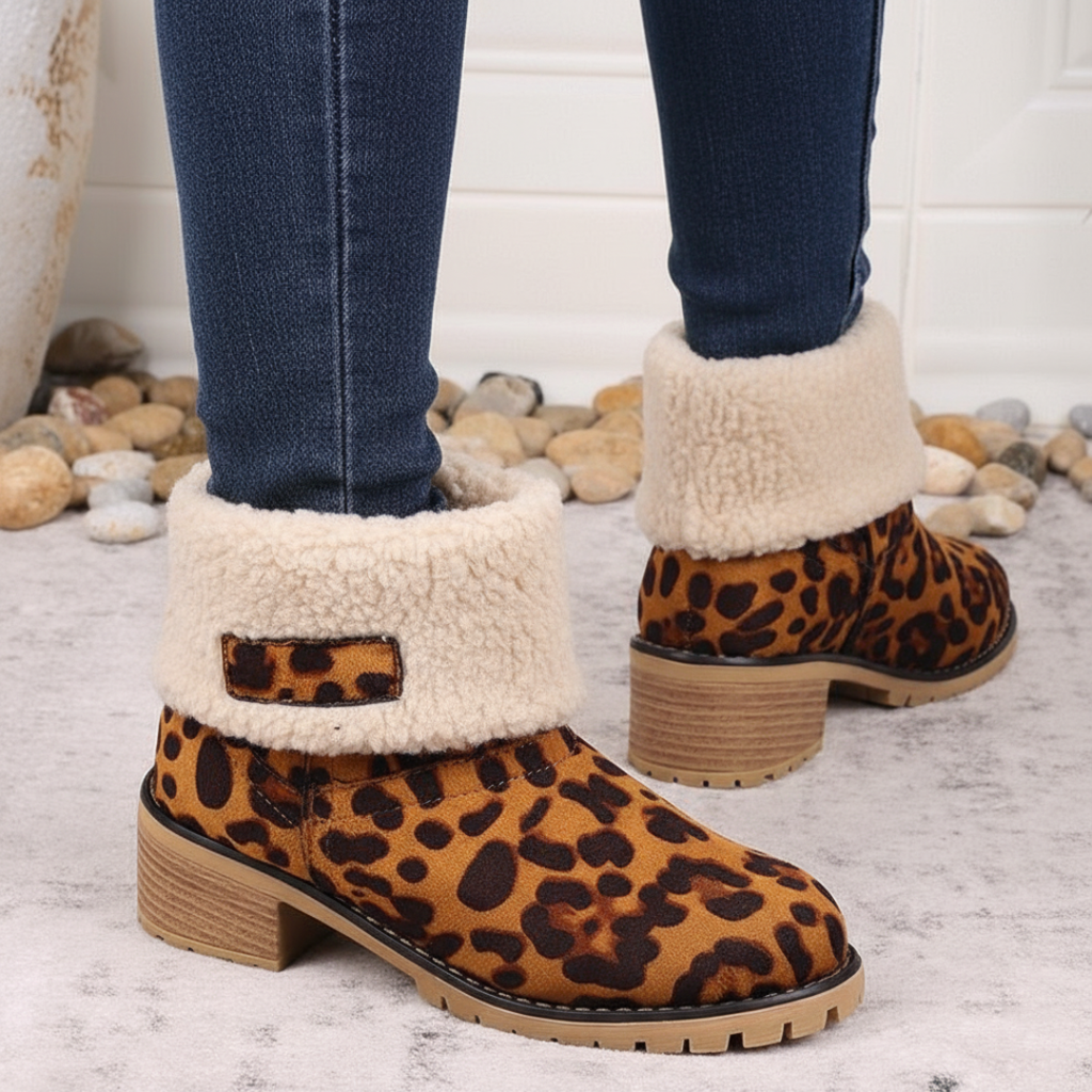 Almira Winter Enkellaars met Hak & 2-in-1 ontwerp