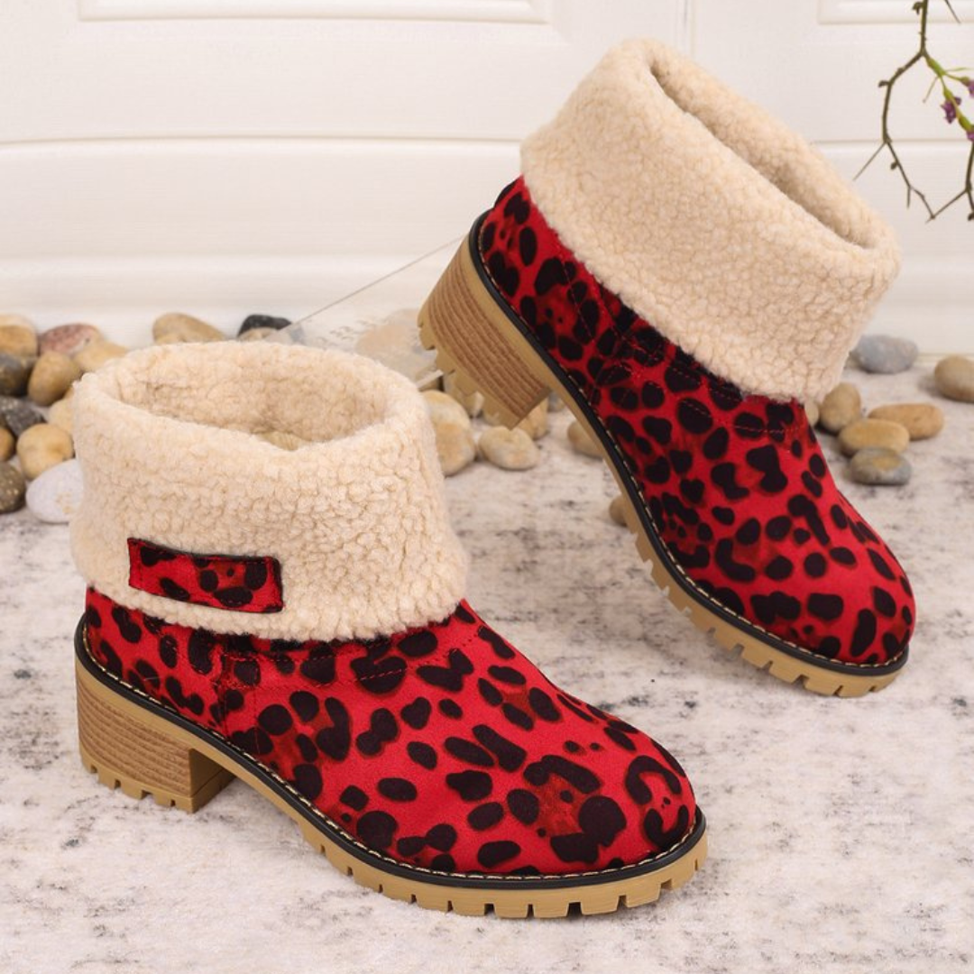 Almira Winter Enkellaars met Hak & 2-in-1 ontwerp